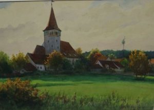 1930 - Kirche von Dietersdorf - Maler Müller Nürnberg